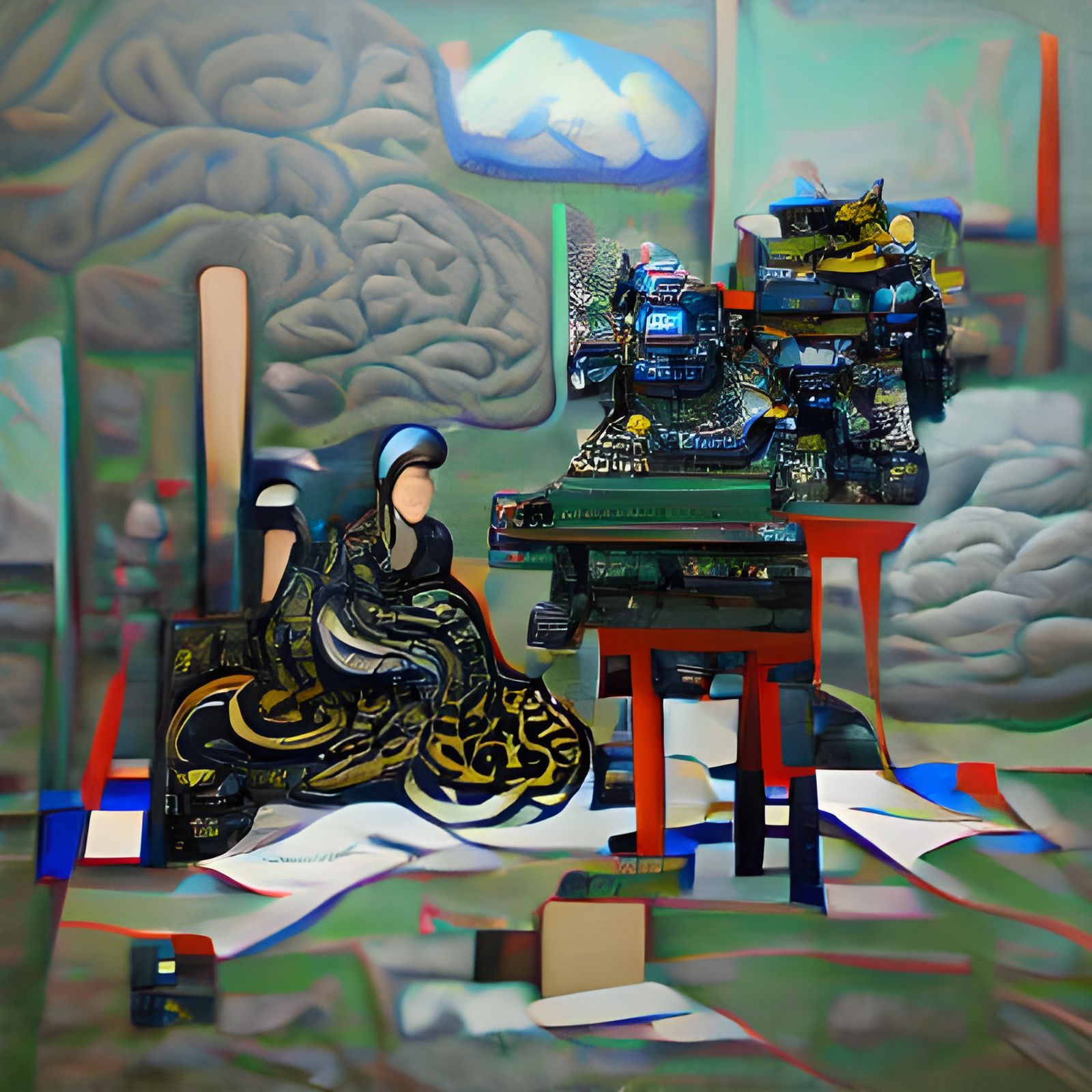AI Data Mining in Hypermodern Ukiyo-e Style