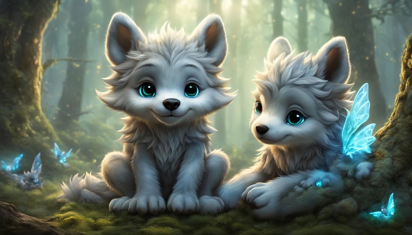 "Adorable bébé loup