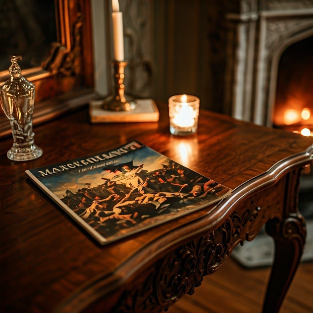 19th Century Interior with French Revolution Magazine