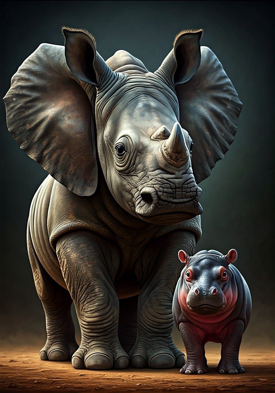 Adorable Baby Animals in Hyperrealistic 4D Scene