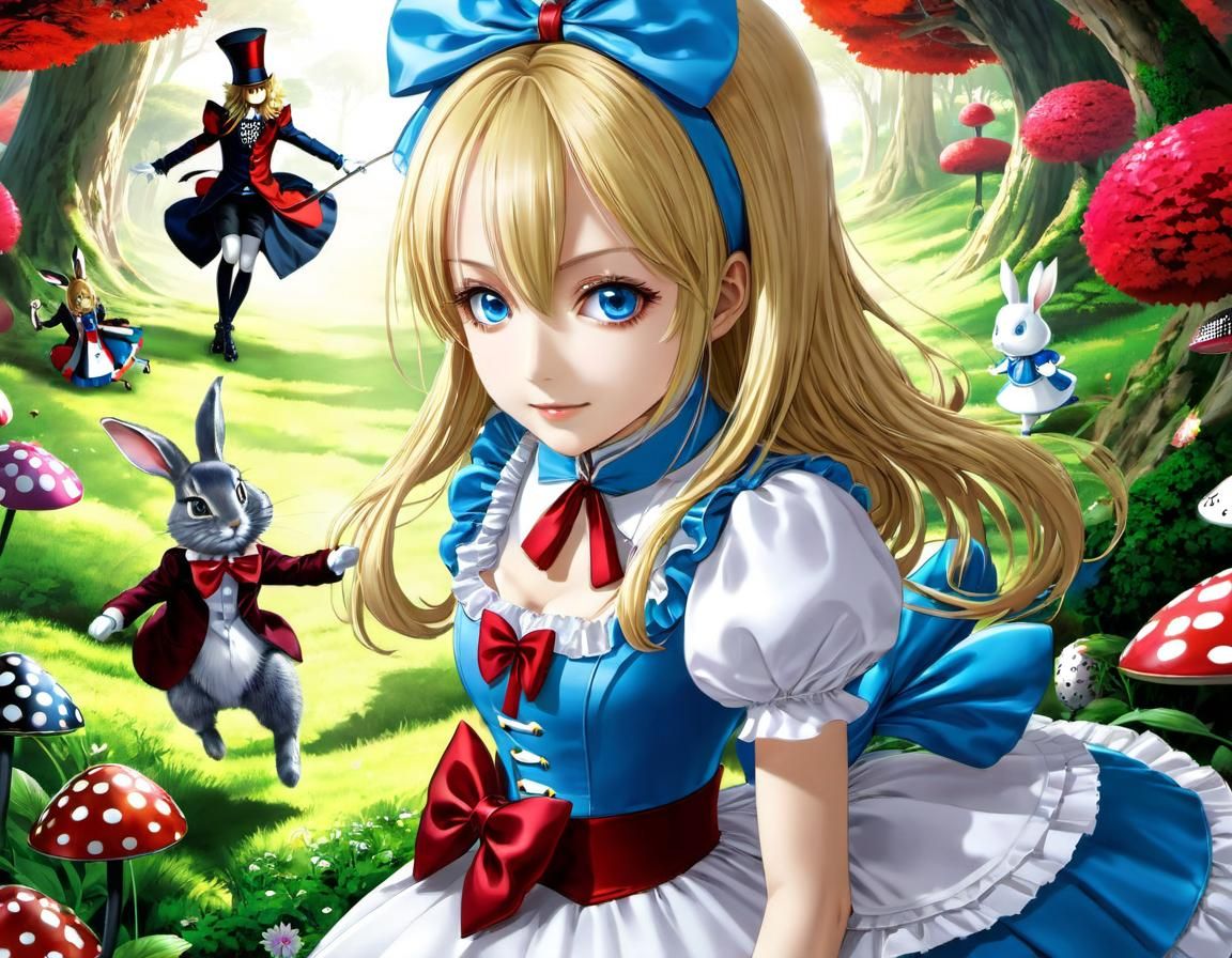 Anime Alice in Wonderland Manga Key Visual