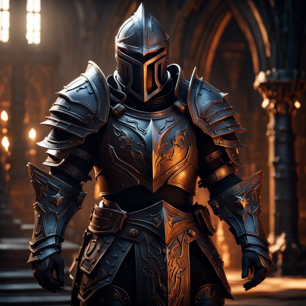 Juggernaut Knight in Dark Fantasy Style