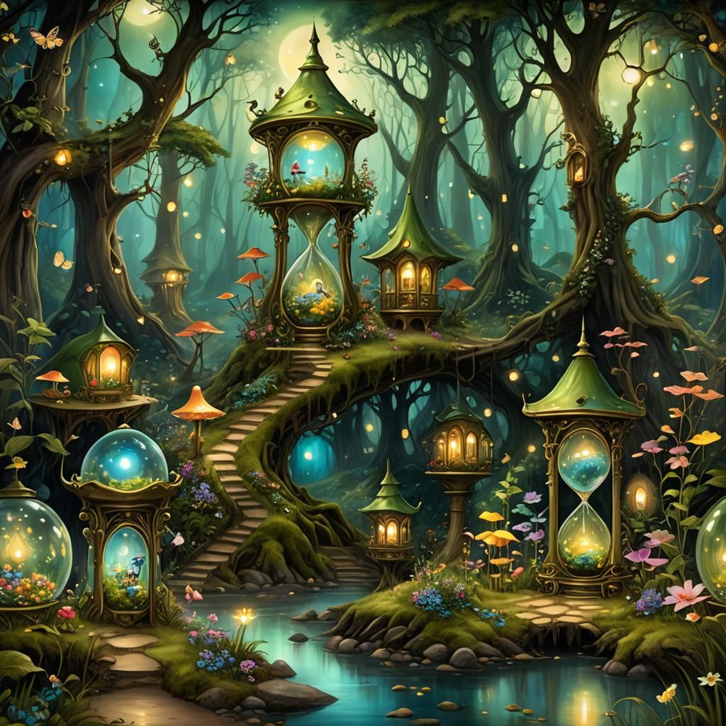 Fantasy Hourglass Village🍄