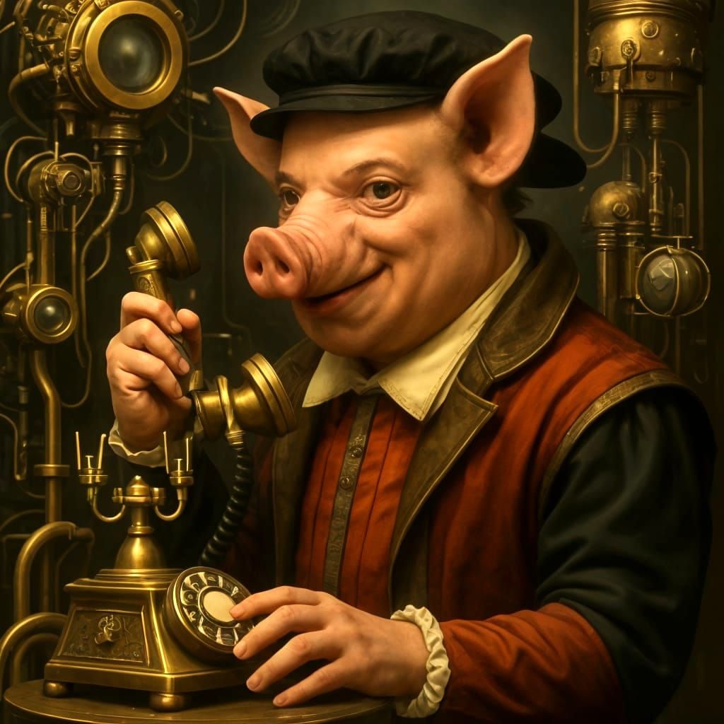 John Pork's Steampunk Telephone Invention
