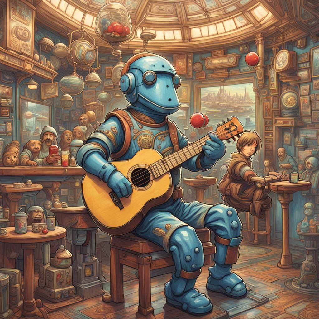 Robots and Starships Lunch: Splash Art