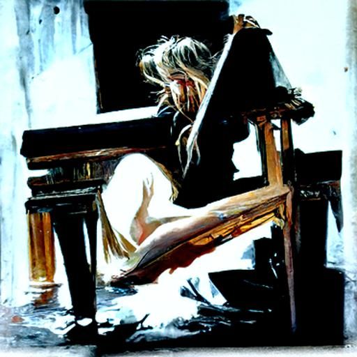 Heartbreak Oil Painting in Gurney Style