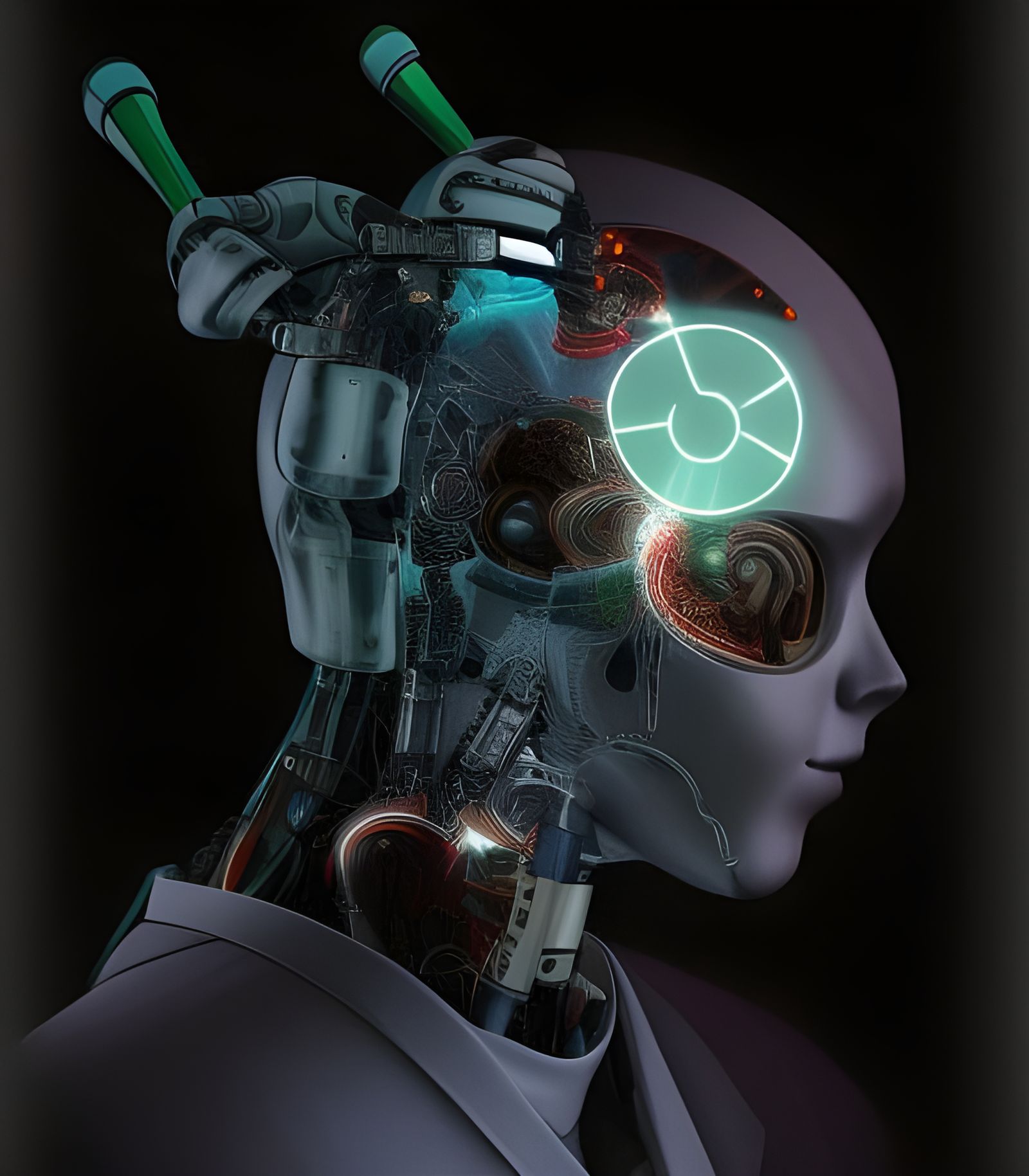 Robot Surgeon Removes Glowing Tumor: Digital Matte Painting