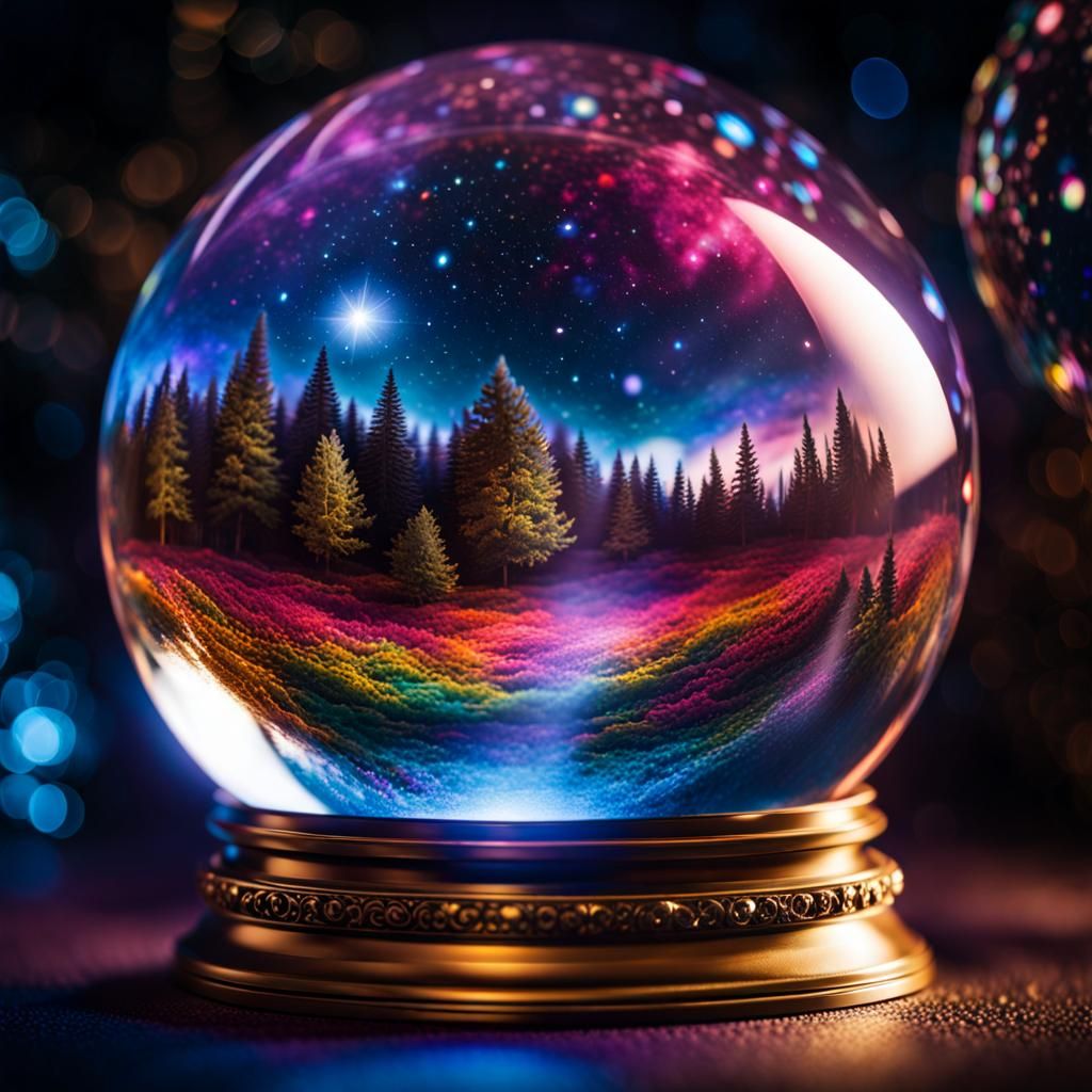 Cosmic Crystal Ball in Space Photography