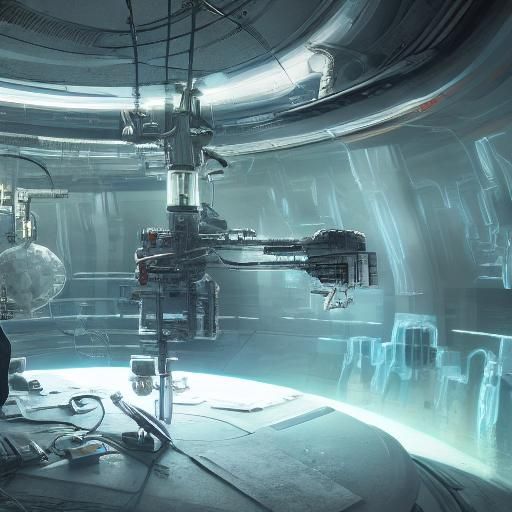 Sci-Fi Brain Interchange in a Surreal Laboratory