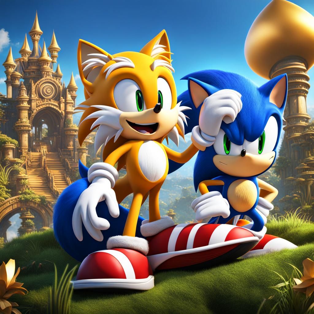 Sonic and Tails: Detailed Fantasy Concept Art