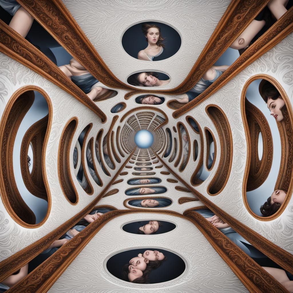 Endless Droste Effect: Hyperdetailed Recursive Image