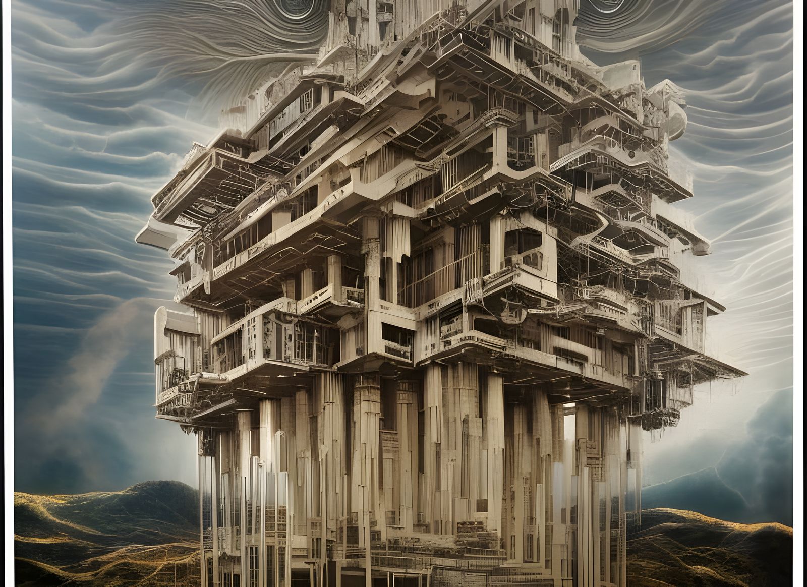 Hyperdetailed Deconstruction of Human Brain as Digital Paint...