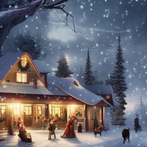 Christmas Party at Farmer Gray's Home