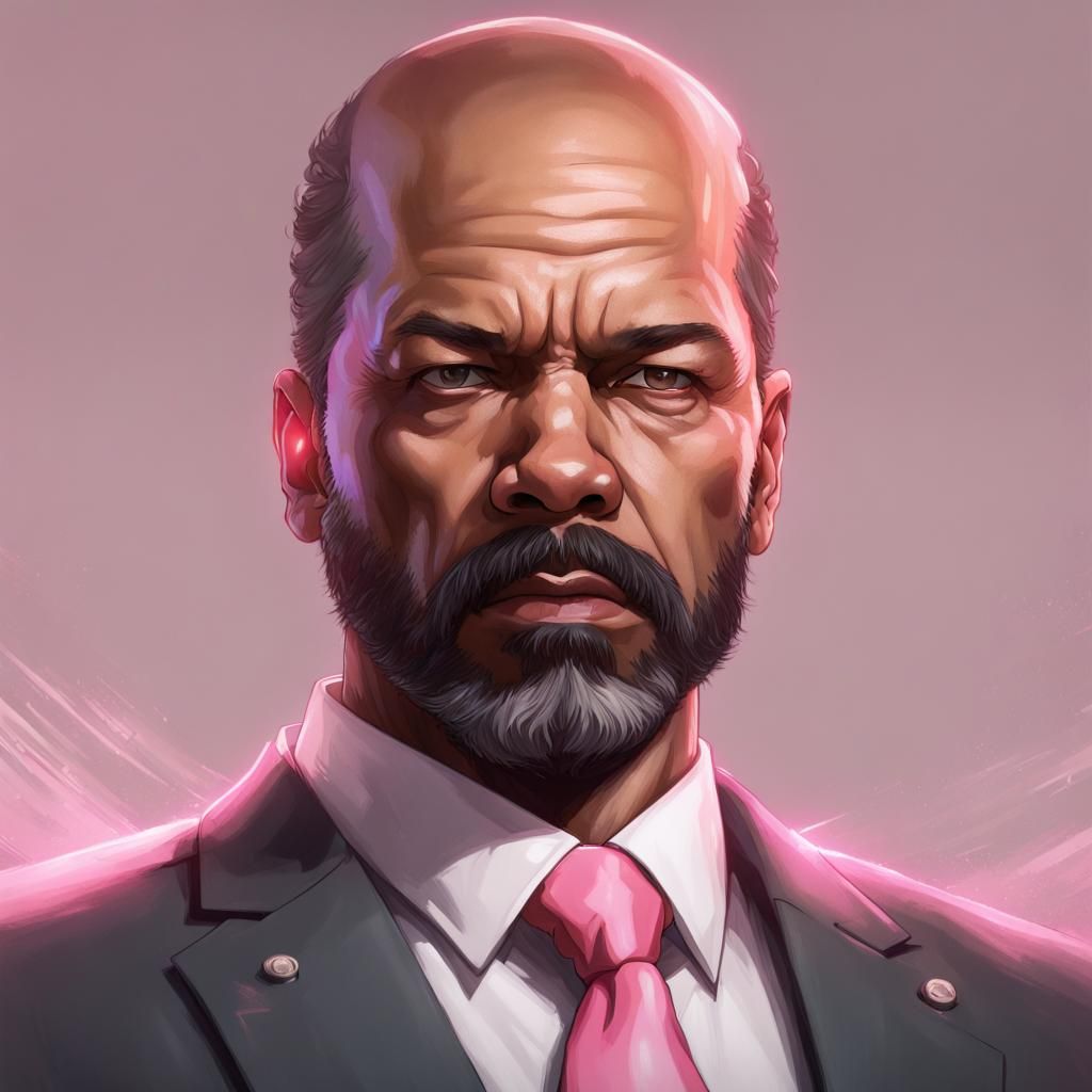 Donald Anderson Portrait in Hyperdetailed Style