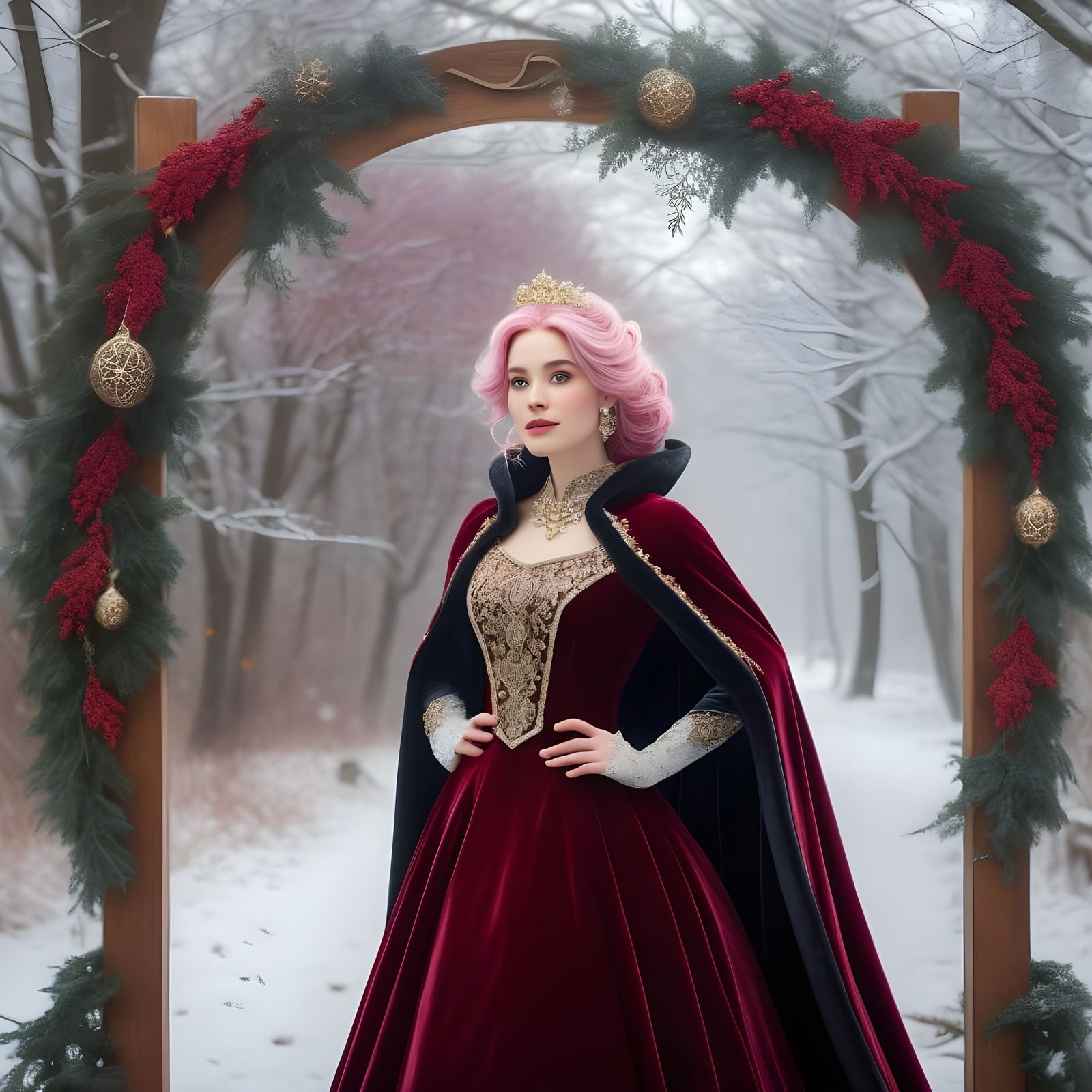 Christmas Spirit in Ethereal Fantasy Style