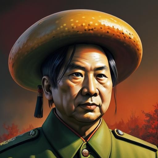 Mao's Psychedelic Siberian Mushroom Trip: Hyperrealistic Por...