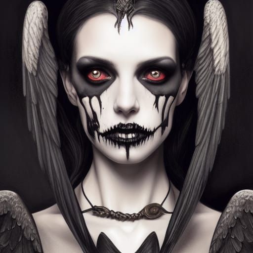 Lilith Portrait in Gothic Art Style