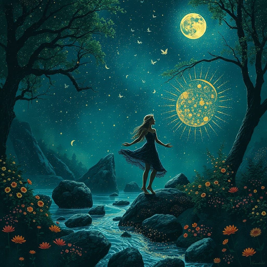 Enchanting Fairy Leading Child to a Magical Realm