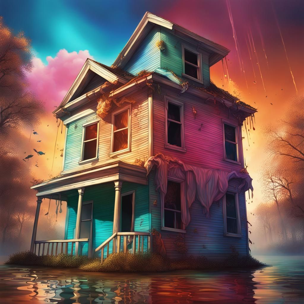 Hyperrealistic Foreclosure of a Dream Splash Art