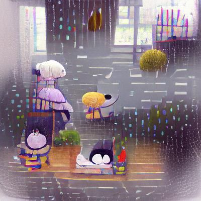 AI-Generated Image of a Rainy Day