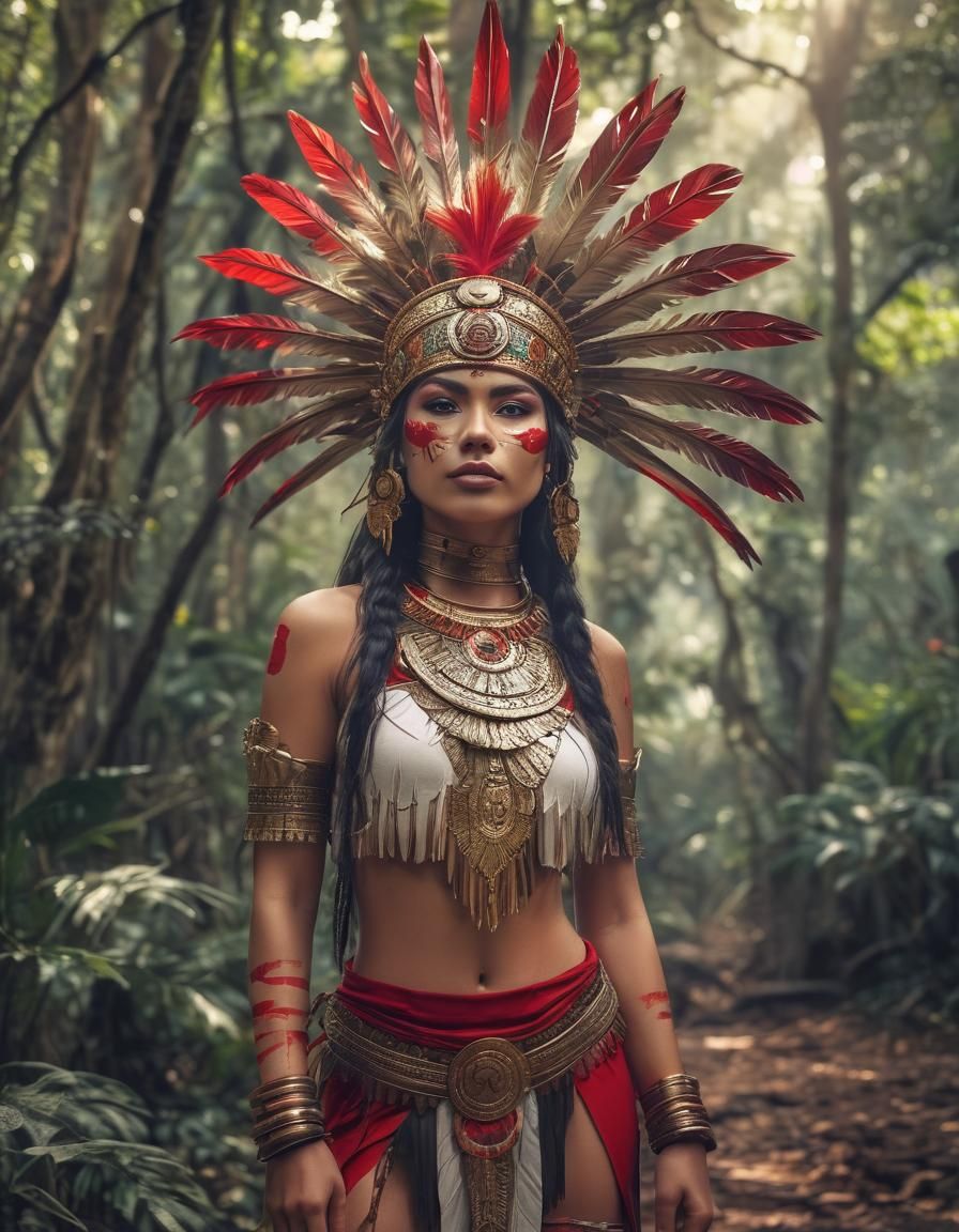 Aztec Warrior Princess in Jungle Kingdom