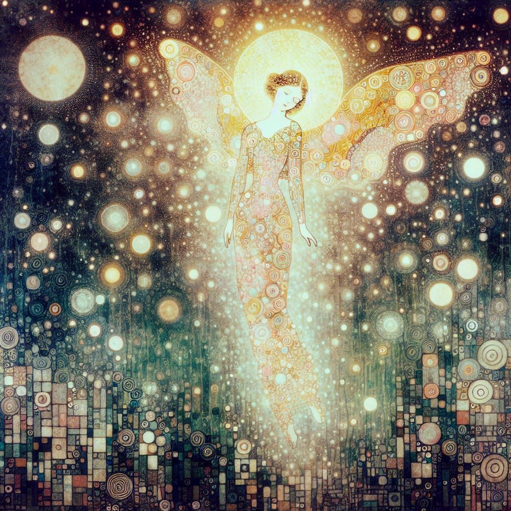 Luimina, a luminescent angel