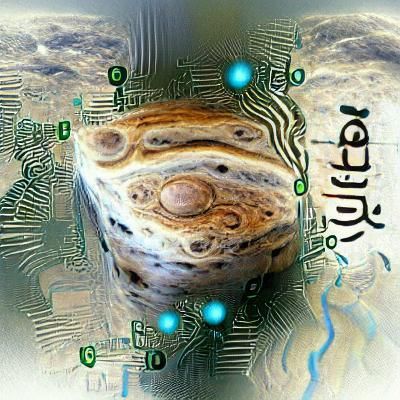 Jupiter Reimagined in the Style of Artificial Intelligence