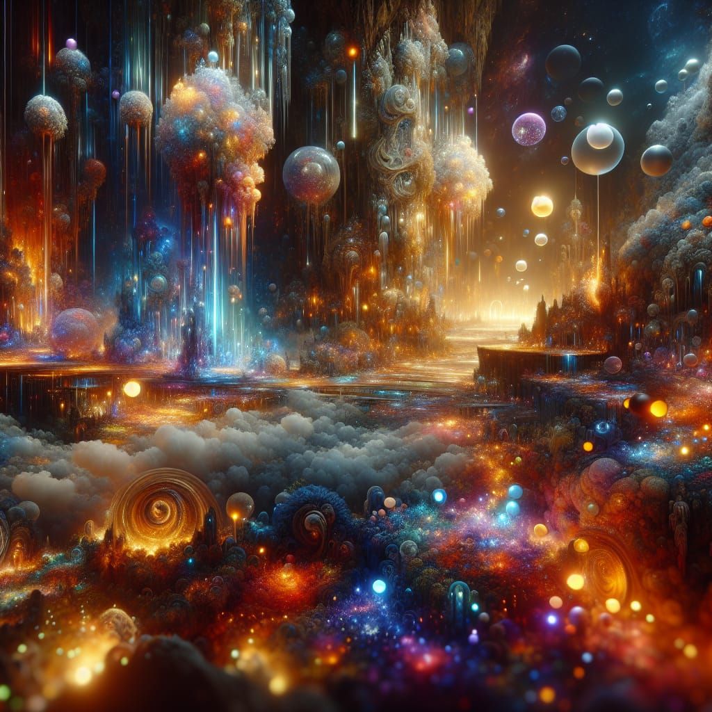 Vibrant Land of Dreams in Hyperrealistic Detail