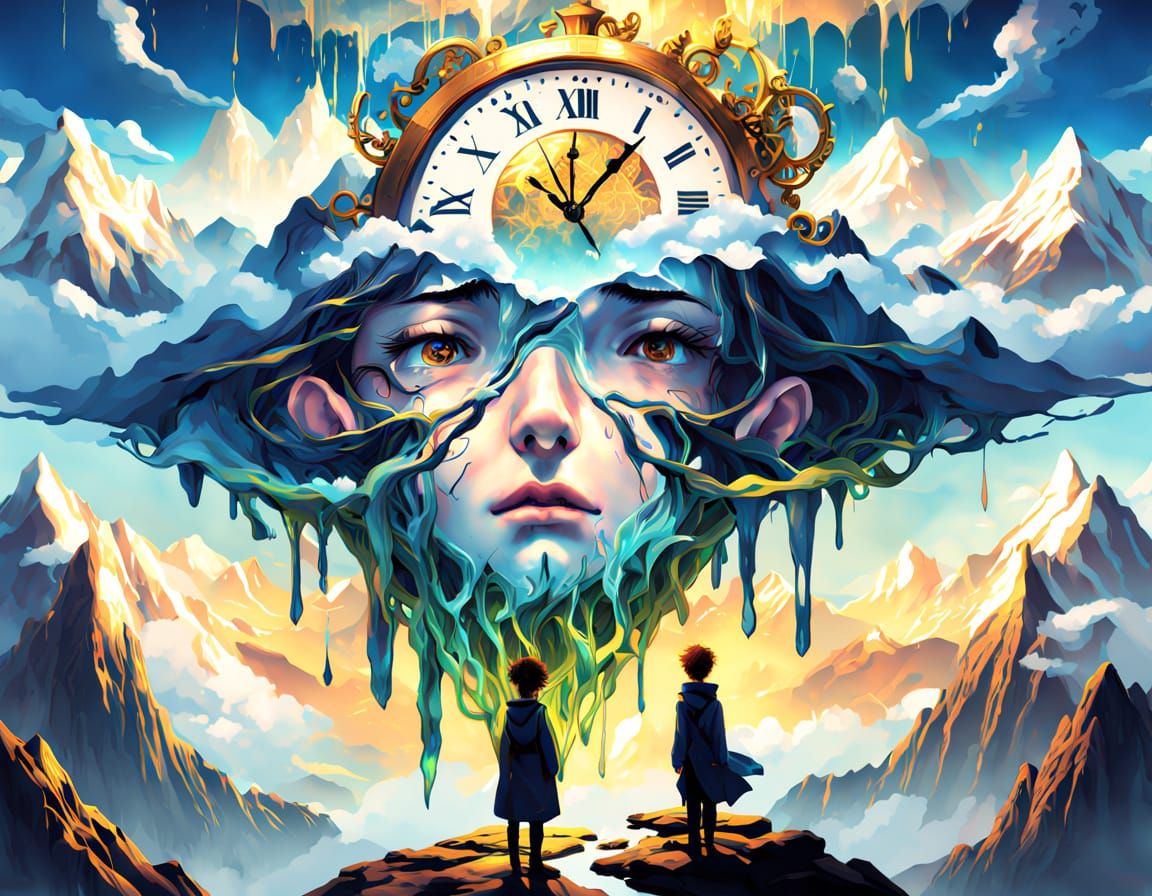 Surreal Masterpiece in Vibrant Digital Art