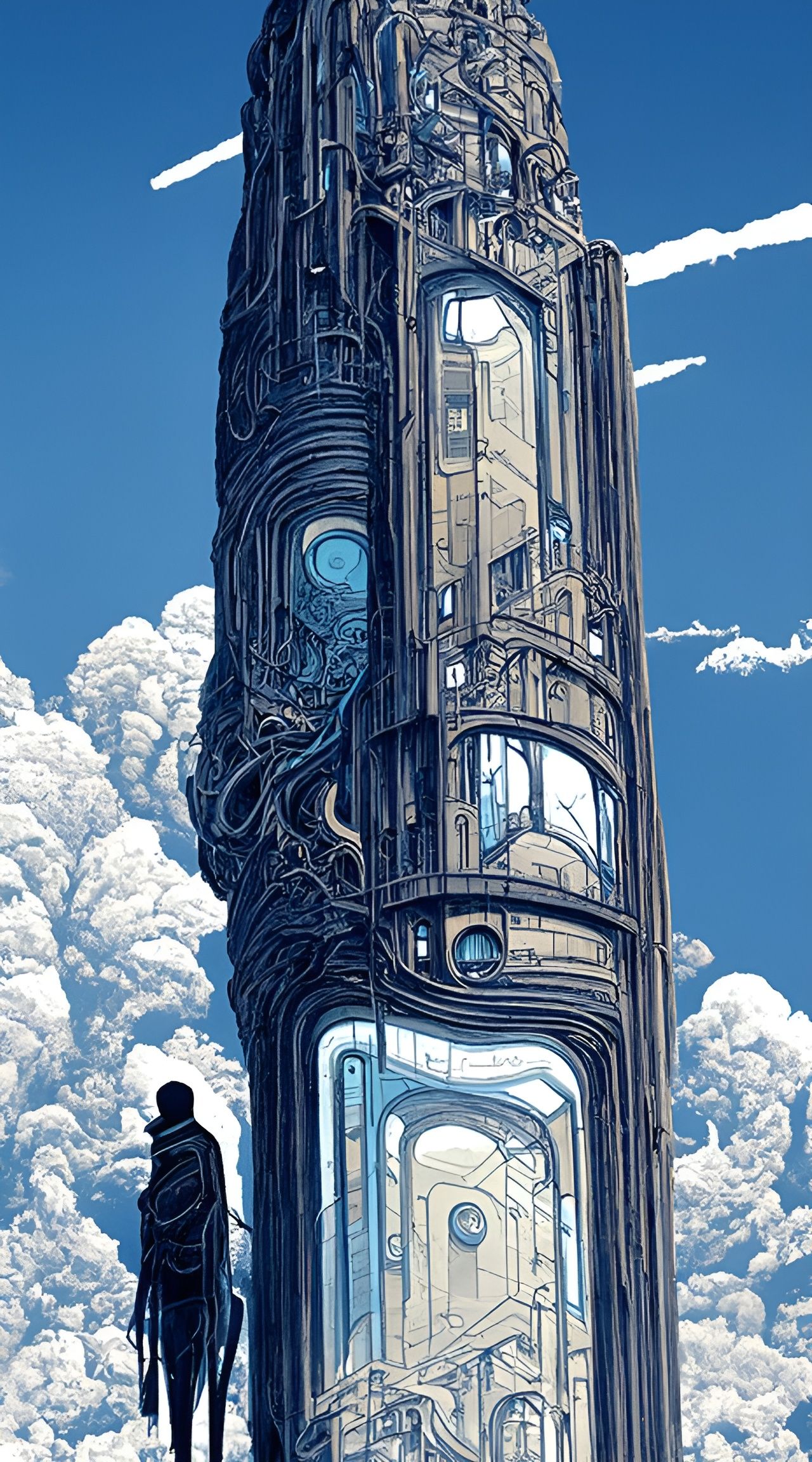 Colossal Monoliths in a Sci-Fi Landscape