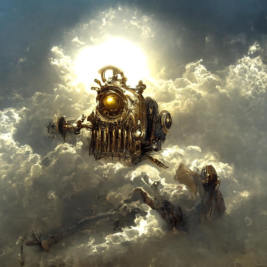 Steampunk Debit Card Engine in 3D Art