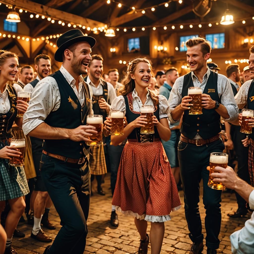 Oktoberfest Celebration with Polka Band in Munich