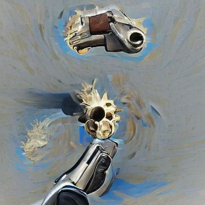 Photorealistic Revolver Close-Up: Detailed Rendering