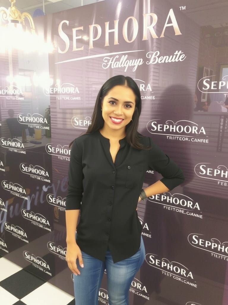 Sephora Makeup Artist in Beauty Salon