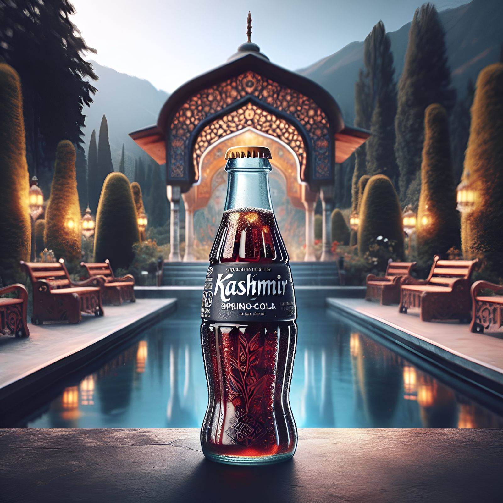 Inviting Kashmir-Cola Bottle in Spring Garden