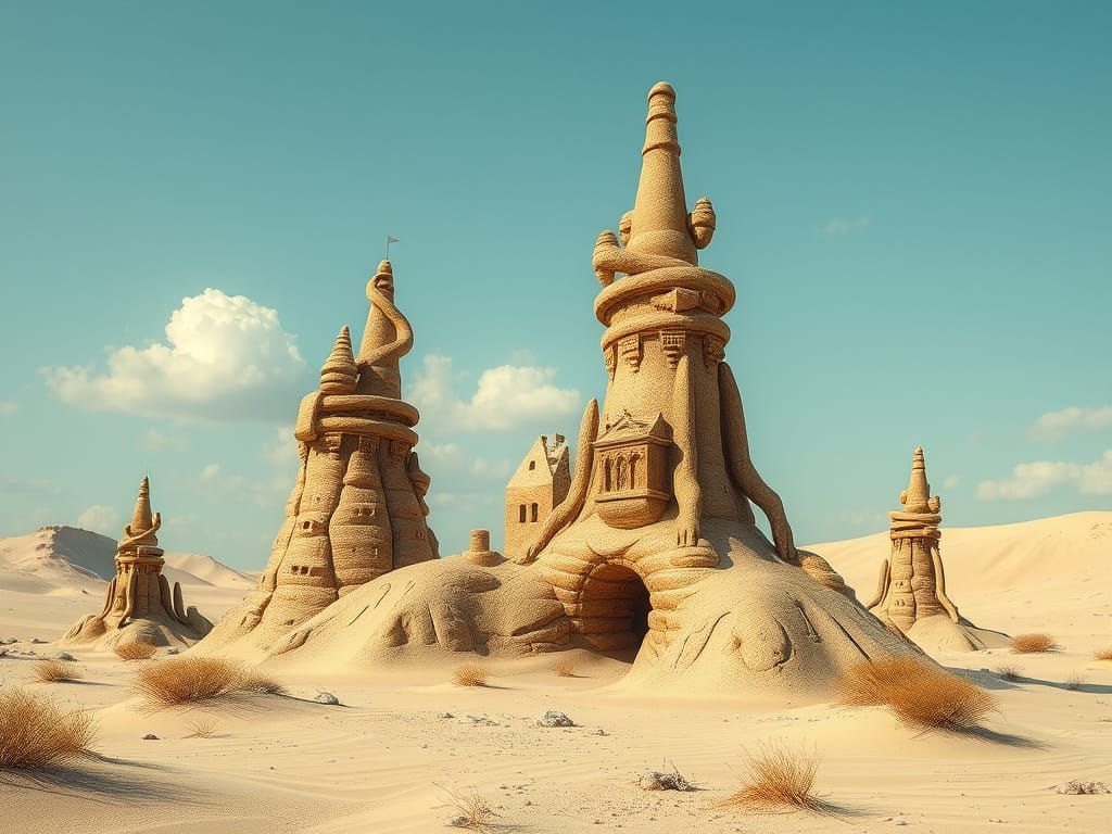 I Think I Thought a Sandscape Brandscape Background Spills From Graceful Dreams