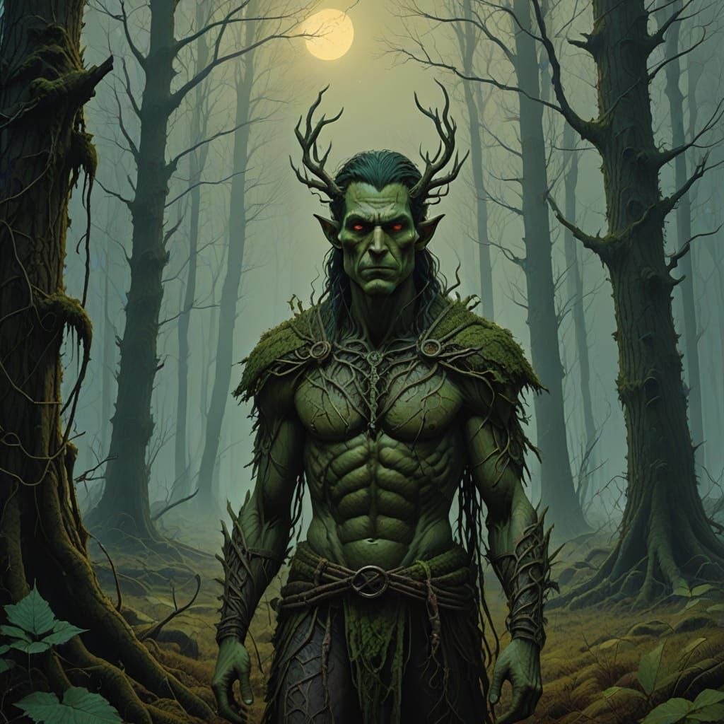 Three Elven Figures Radiate Mysterious Intensity in Hyperrea...