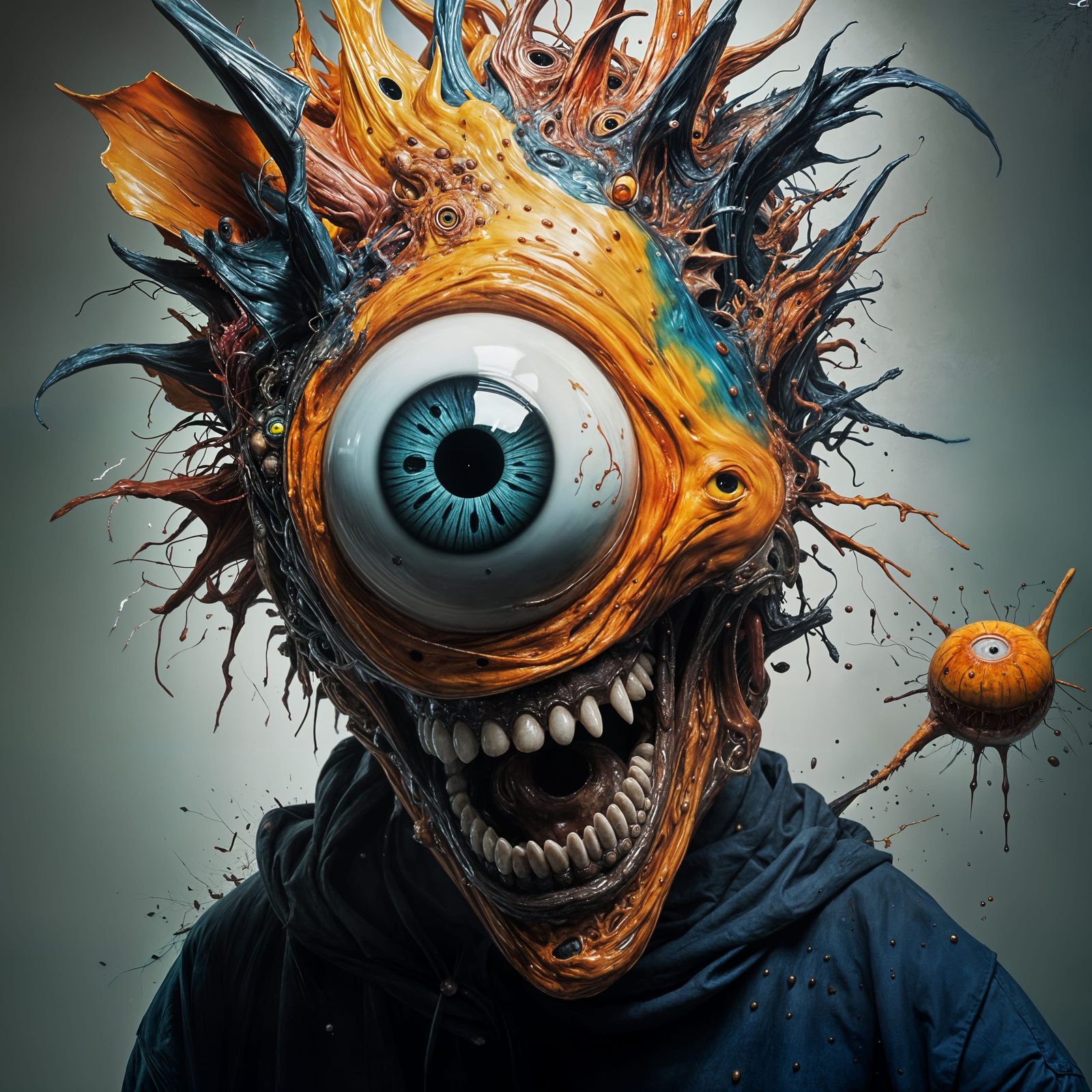 Eyeball Monster: A Surreal and Unsettling Gaze