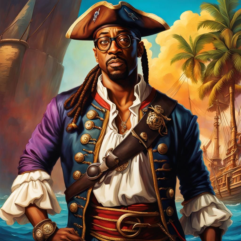 Jaleel White as Pirate: Hyperrealistic Concept Art