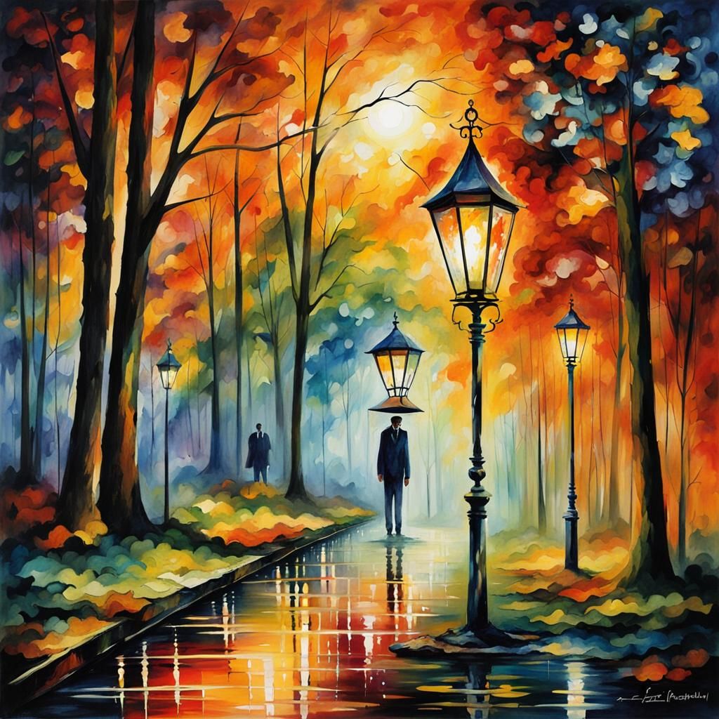 Eerie Encounters: Fantastical Acrylic Watercolor Art