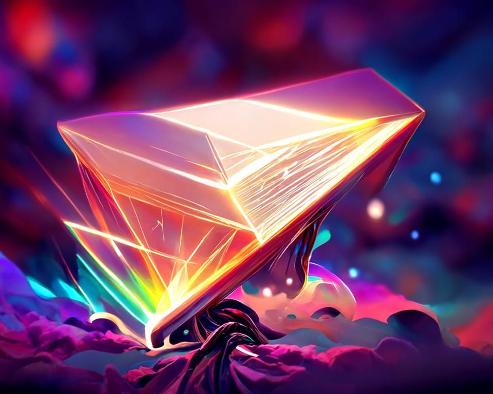 Celestial Prism Digital Art in Mumford Style