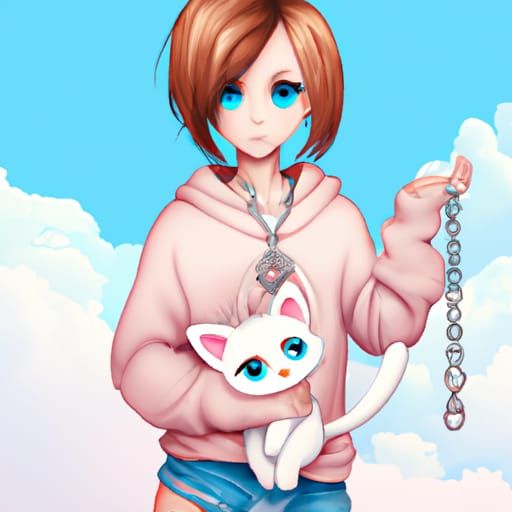 Anime Girls Portrait in Hyperdetailed Style