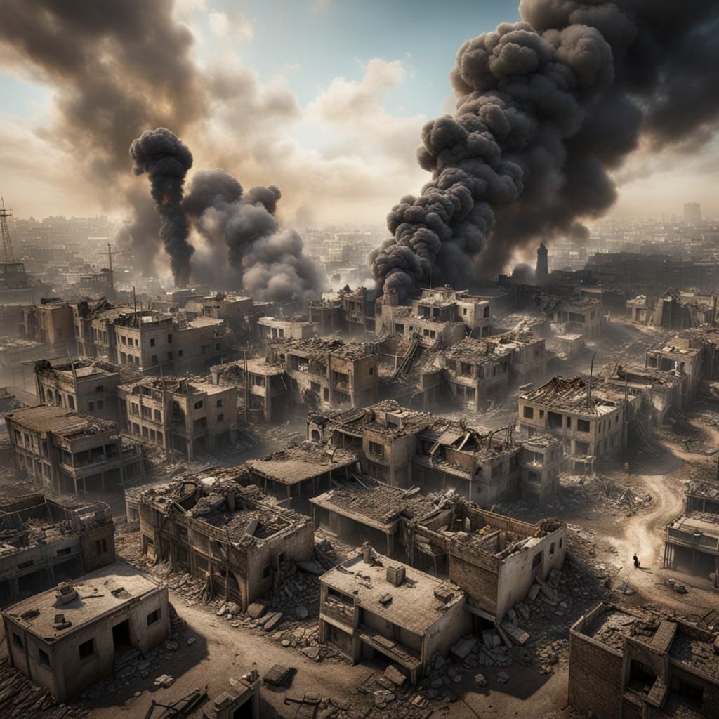 Devastation in Gaza: Aerial Bombardment Aftermath