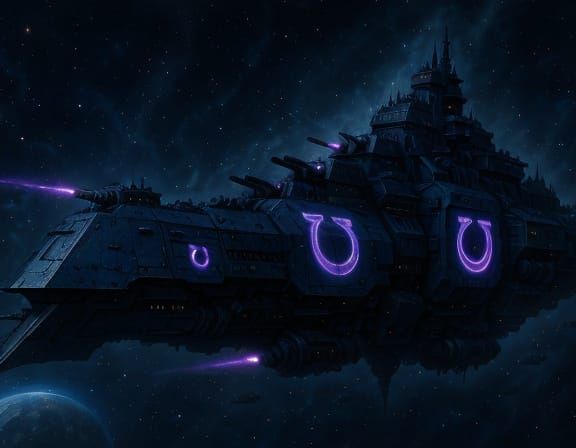 Warhammer 40,000 UltraMarines Capital Warship Omega Dreadnou...