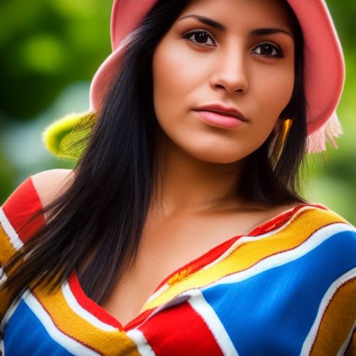 Beautiful Hispanic Woman in Peru: Professional Photography