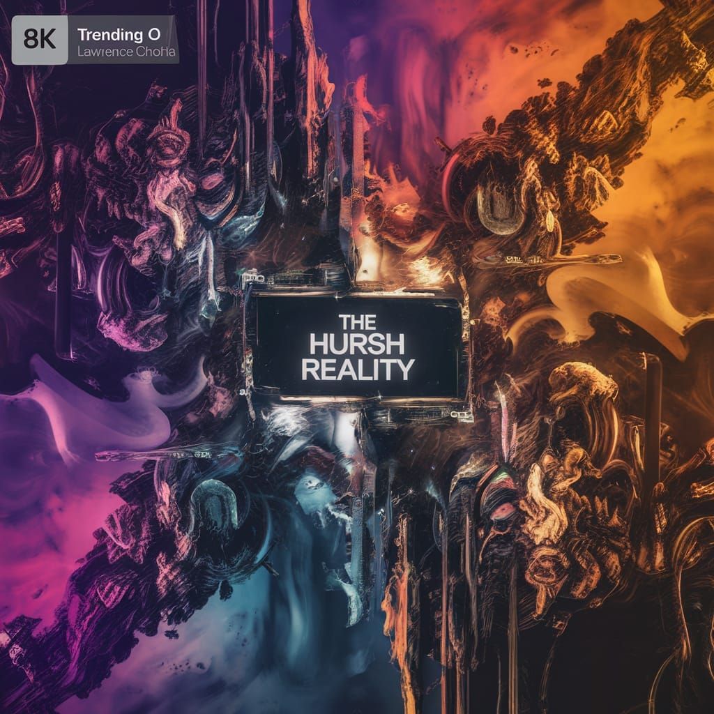 Epic Fantasy Film Poster: The Hursh Reality in Vibrant 8k Ma...