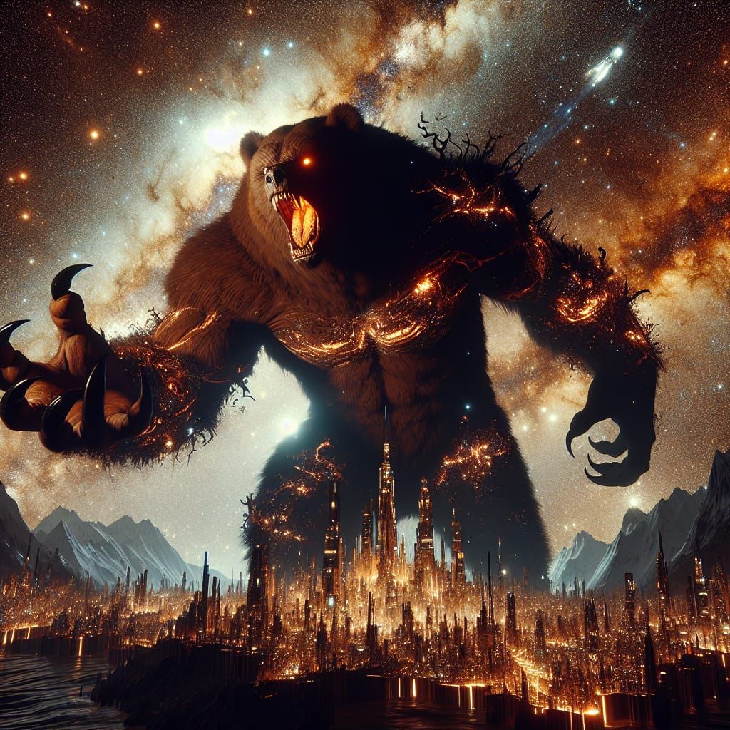 Female Corrupt skyline Werebear