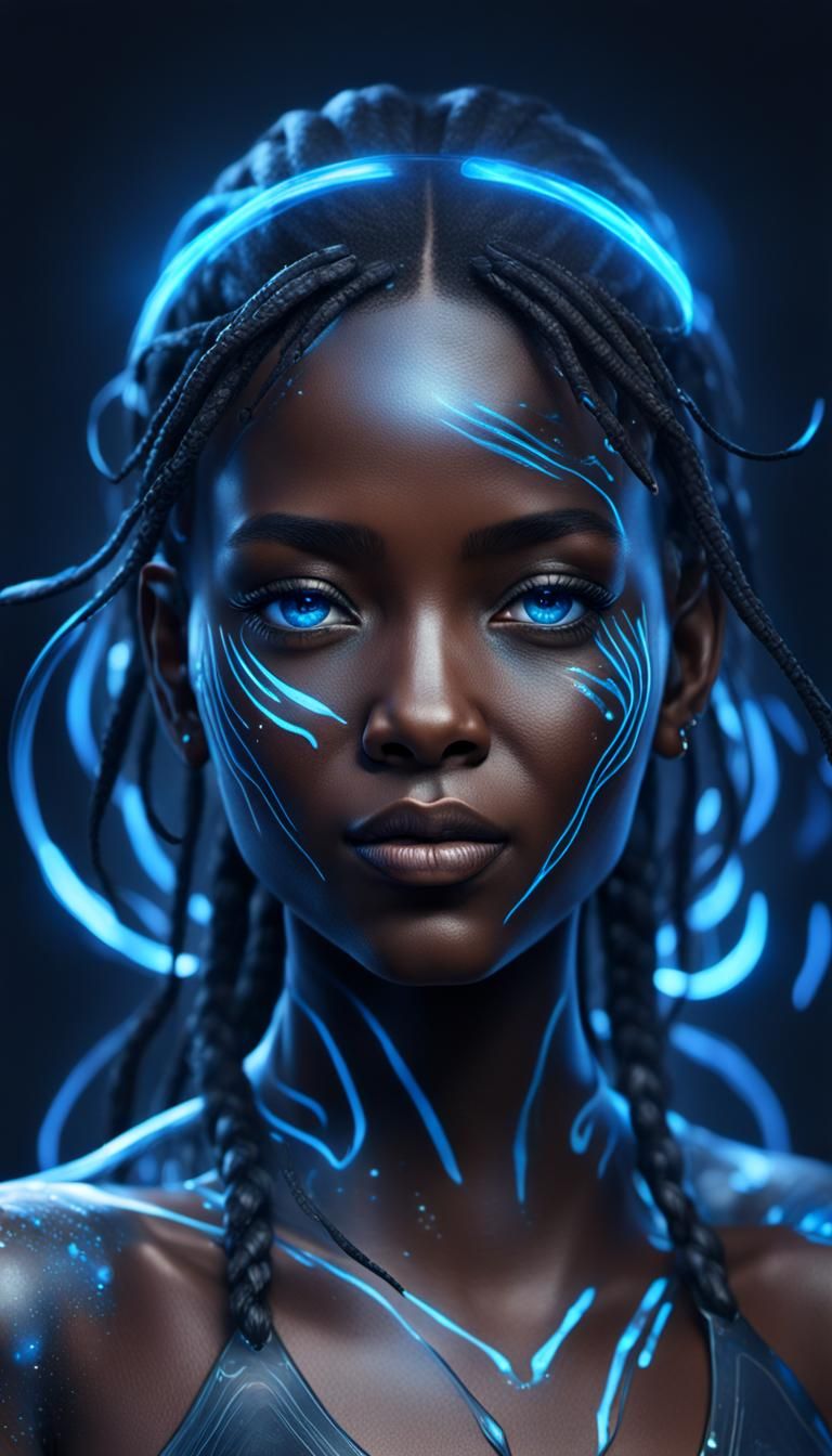 Glowing Portrait of a Beautiful Woman