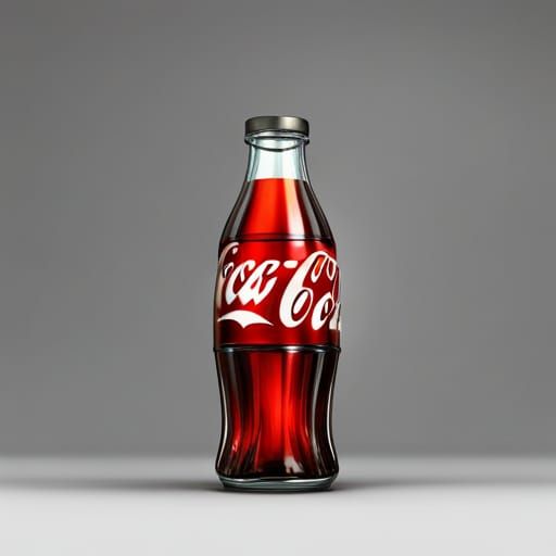 Hyperrealistic Coca-Cola Bottle Rendering