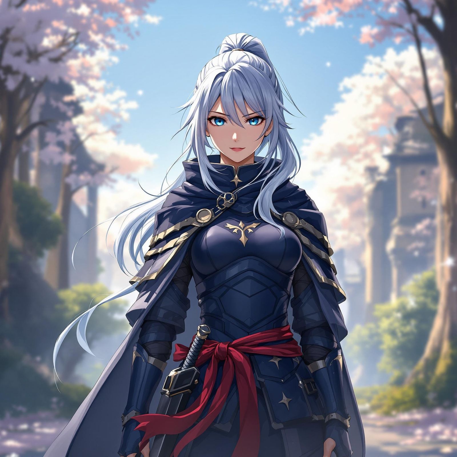 Cyberpunk Anime Heroine Concept Art